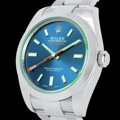 rolex milgauss nero prezzo usato|rolex milgauss blue.